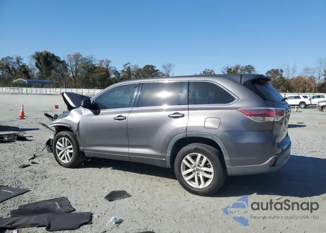 2016 Toyota Highlander Le z USA, uszkodzony, nr VIN 5TDZARFHXGS021435